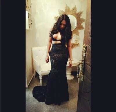 Rukky Sanda Exposes Bosom As She Premiere's Movie Dark 