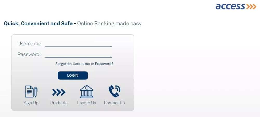 Access Bank online account balance check login