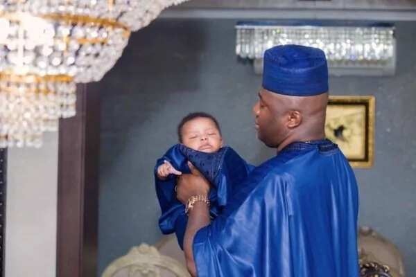 Billionaire businessman Prince Arthur Eze’s nephew dedicates first son (photos)