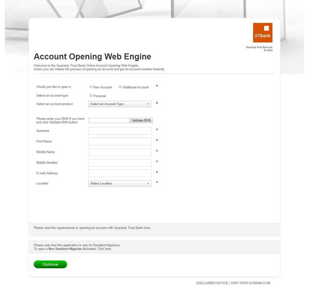 GTBank online account opening GTBank online account opening