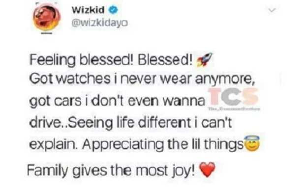 I don't show off anymore - Wizkid
