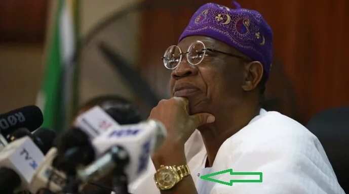 Lai Mohammed spotted wearing a Rolex wristwatch?
