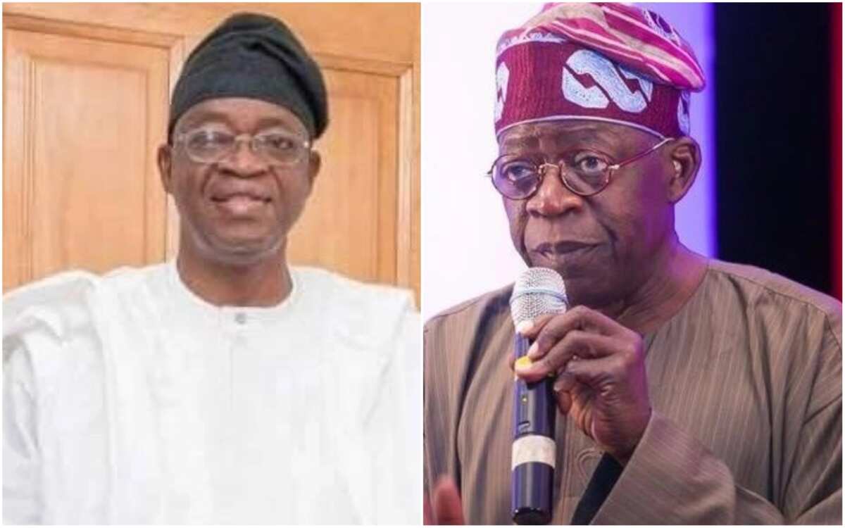 "Vctory of light over darkness" - Tinubu rejoices with Oyetola over victory