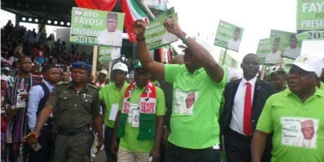 Fayose officially begins campaign to take over from Buhari in 2019