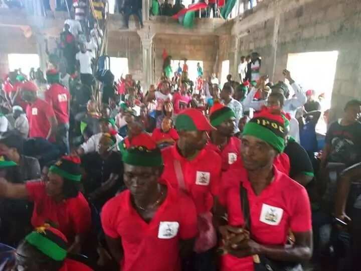 The IPOB leader was massively received in the state. Photo credit: Nnenna Ibe