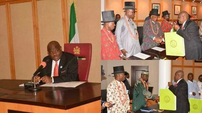 Wike spoke when he received some chiefs from his state
