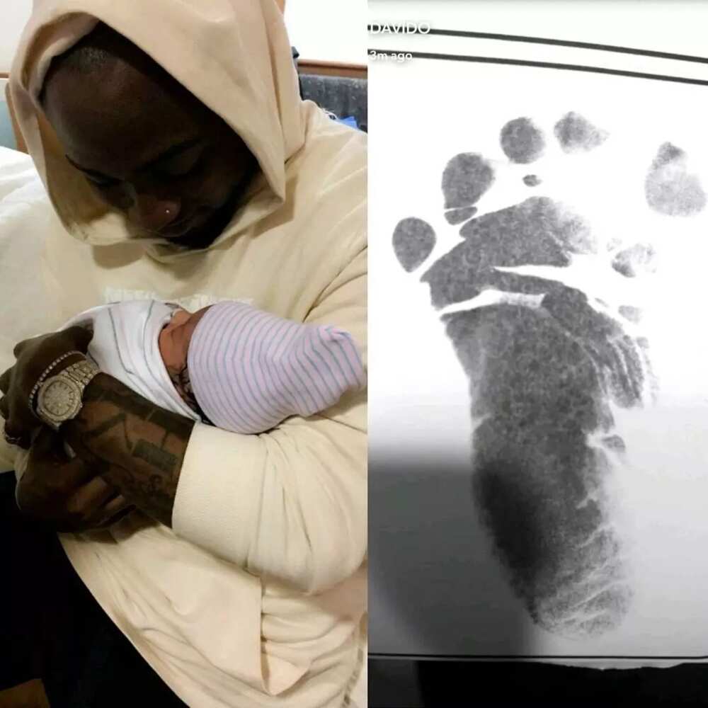 Davido daughter: a singer shares first photo of his second newborn baby