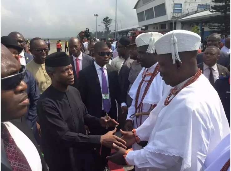 Osinbajo says oil will have little value in 20 years during his visit to Niger Delta region