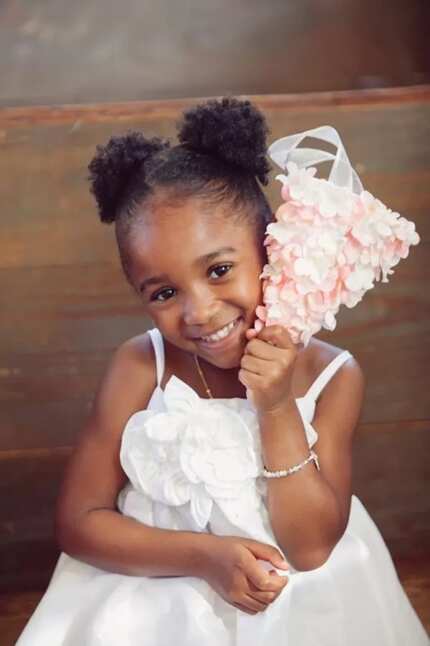 Little bride hairstyles in Nigeria Legit.ng