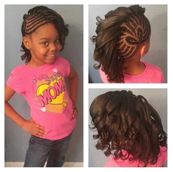 Curls and cornrows