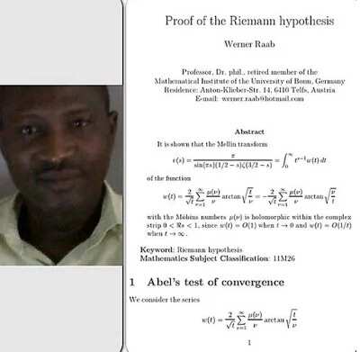 I've Solved 156-Year-Old Maths Problem – Nigerian Scholar