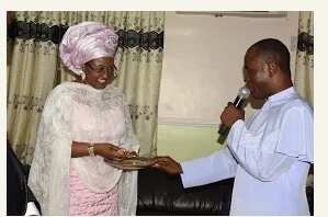 PHOTOS: Aisha Buhari Meets With Father Mbaka