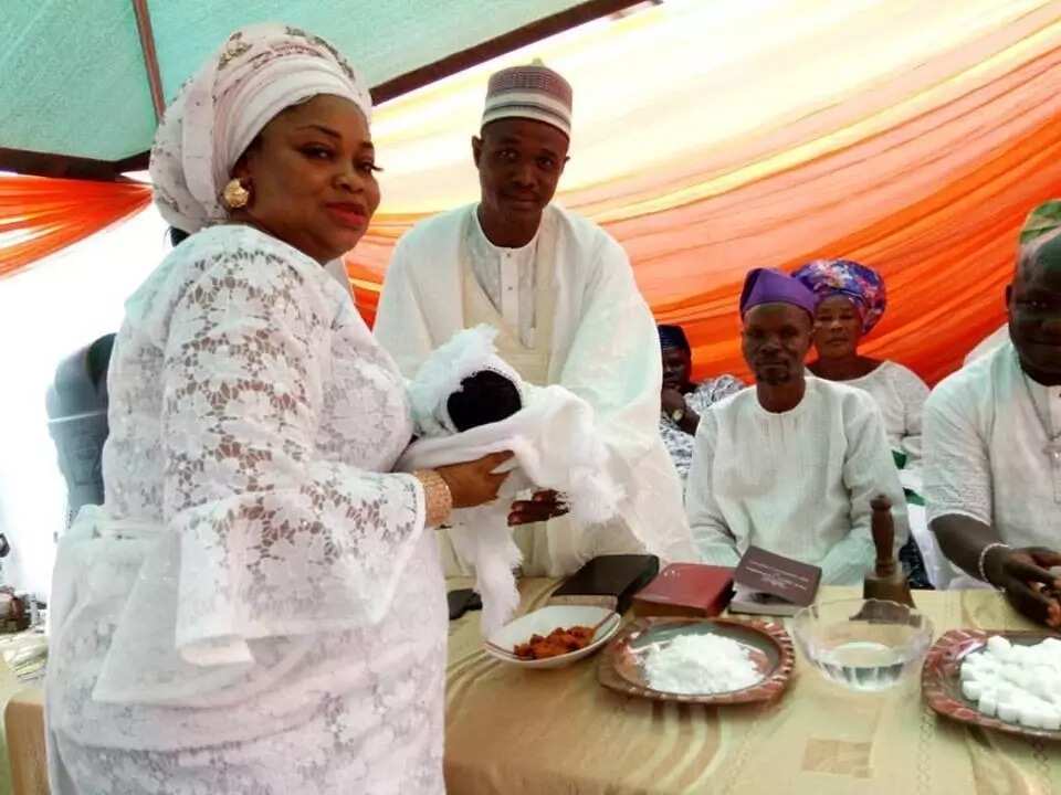 Gani Adams christens baby the traditional way (photos) Gani Adams christens baby the traditional way (photos)
