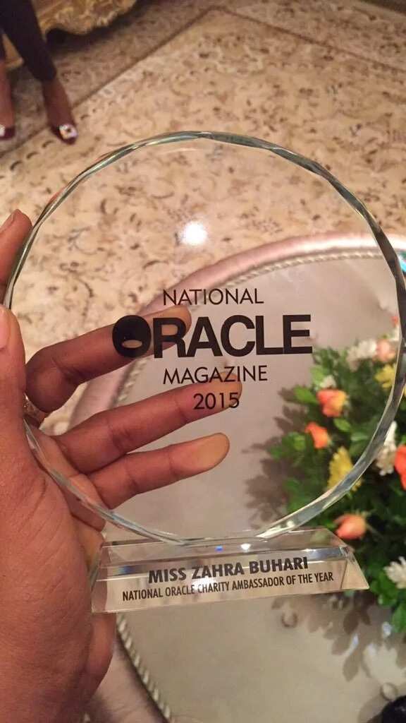 Zahra Buhari Receives Award