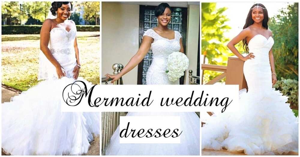 Beautiful mermaid wedding dresses in Nigeria