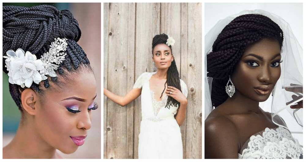 Ways to pack braids for a wedding 