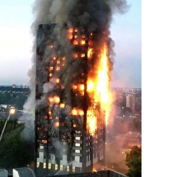 How Nigerian man Oluwaseun Talabi miraculously escapes death in a burning skyscraper (photos)