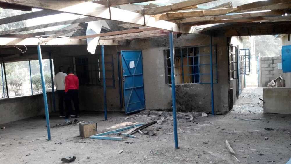 Scene of bomb attack in University of Maiduguri