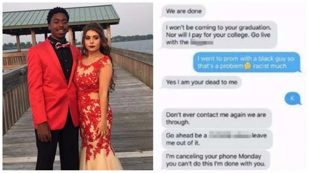 Father disowns daughter for going out on date with a black boy (photo)