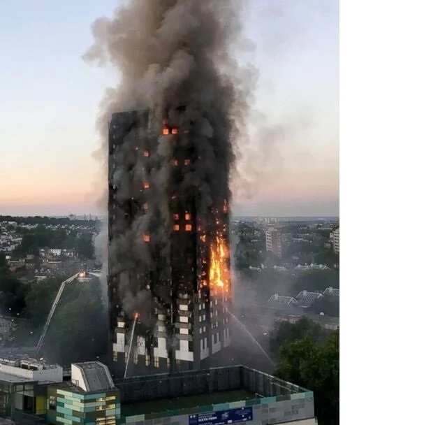 How Nigerian man Oluwaseun Talabi miraculously escapes death in a burning skyscraper (photos)