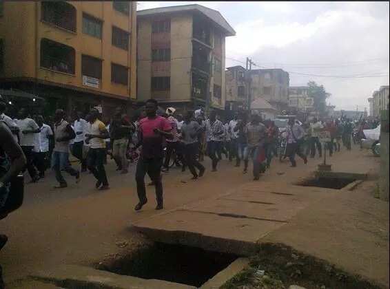 Hundreds Of Biafrans Protest In Onitsha (PHOTOS)