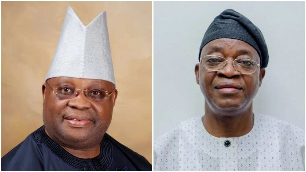 Adegboyega Oyetola, Yussuff Sulaimon, Rasaq Oyelami, Ademola Adeleke, Omigbodun Oyegoke, Osun election for 2022, politics in Nigeria, Osun State governorship election, Saturday, July 16