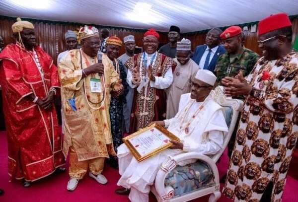 Breaking: President Buhari honoured with 2 chieftaincy titles in Igboland