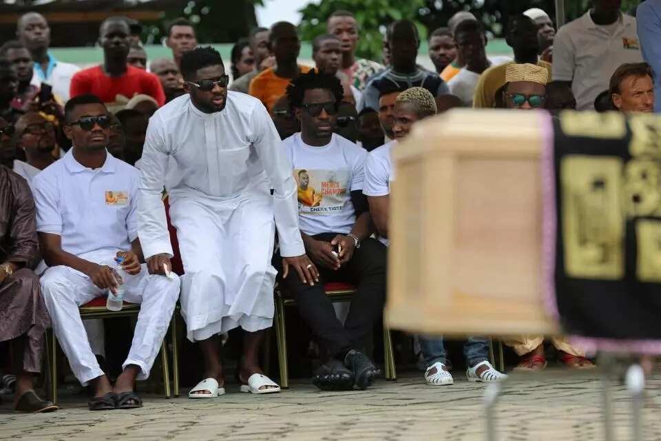 Toure, Bailly present as Cheick Tiote is buried amid tears
