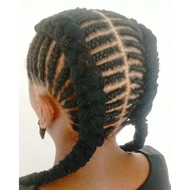 Cornrow French braids