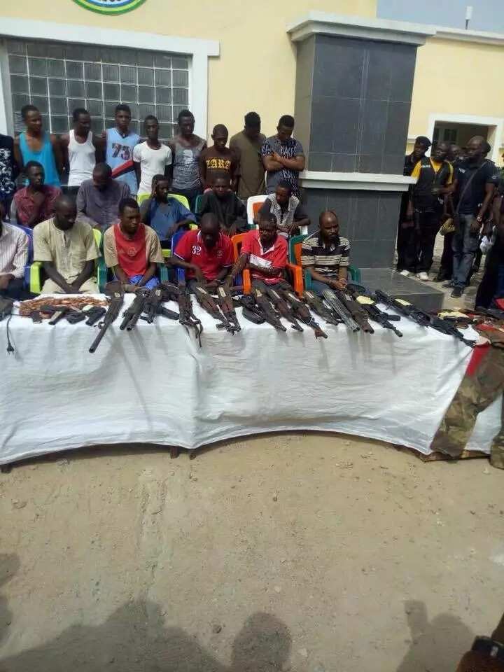 The overall commander of kidnappers in Kogi state was arrested with 20 gang members