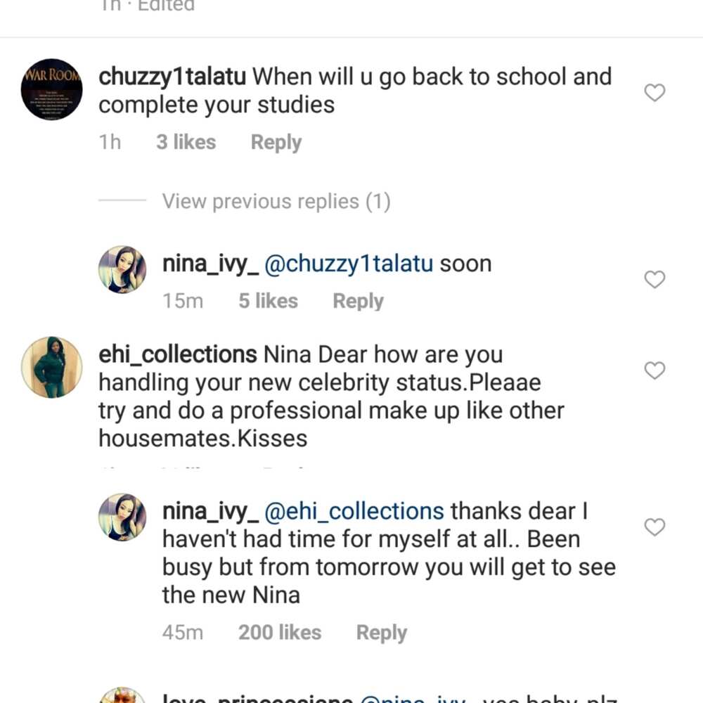 Nina confused Nigerians again as she declares love for Miracle