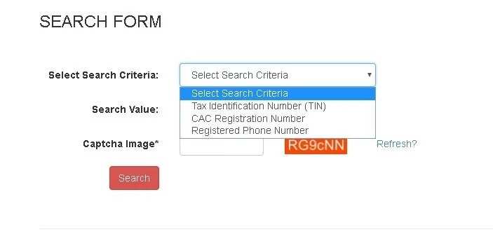 TIN Online verification