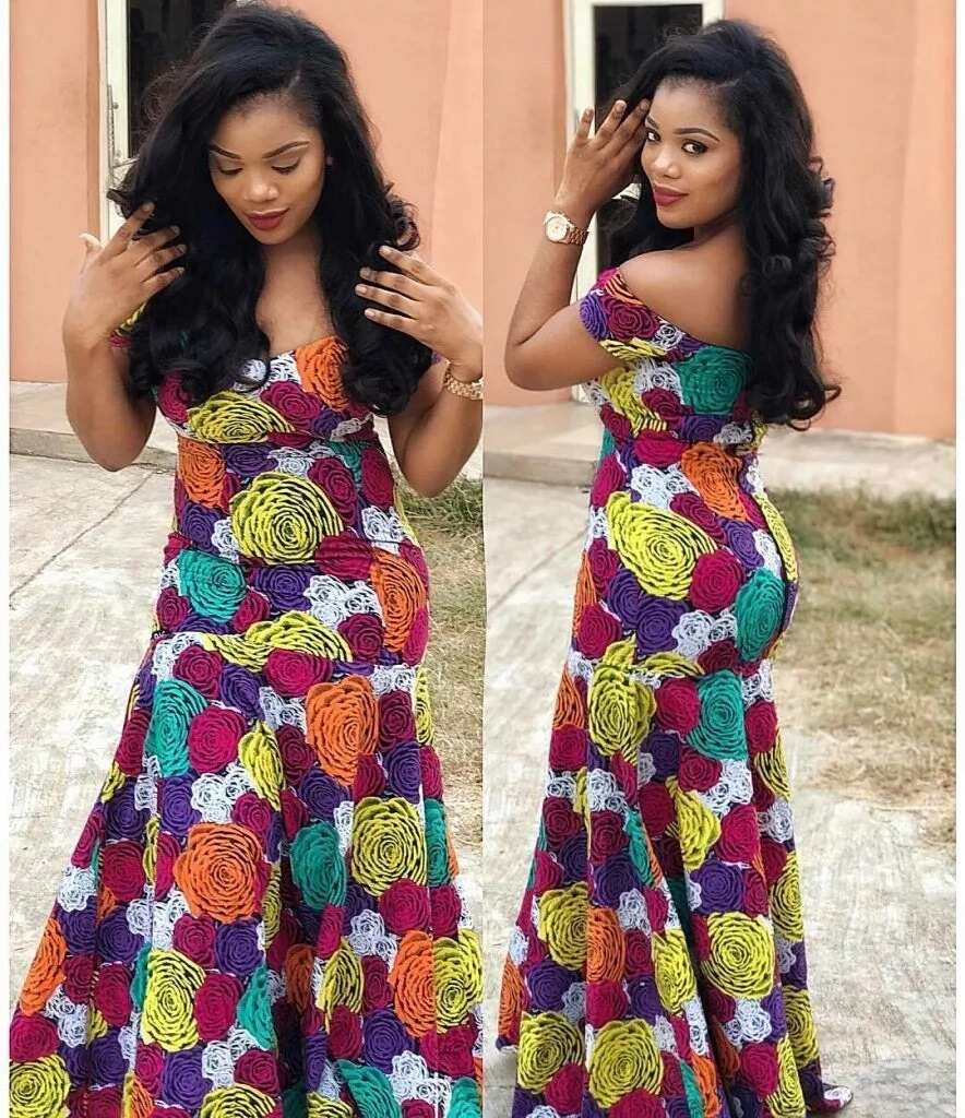 Flowing gowns made with ankara to rock in 2018 - Legit.ng