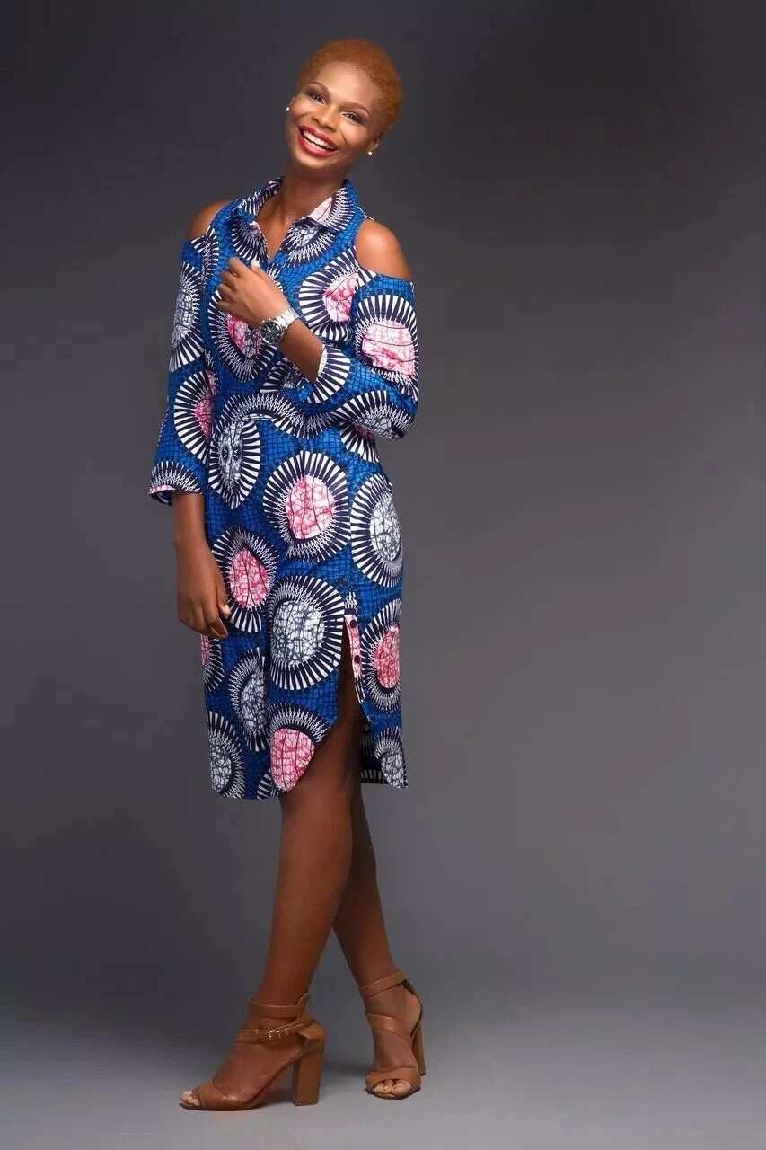 ankara shirt dress styles