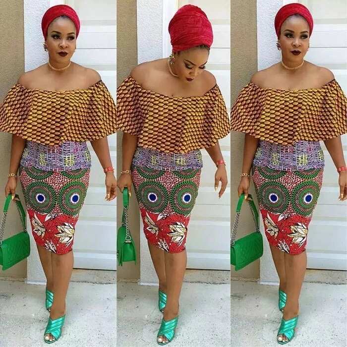 Latest ankara clearance skirt and top