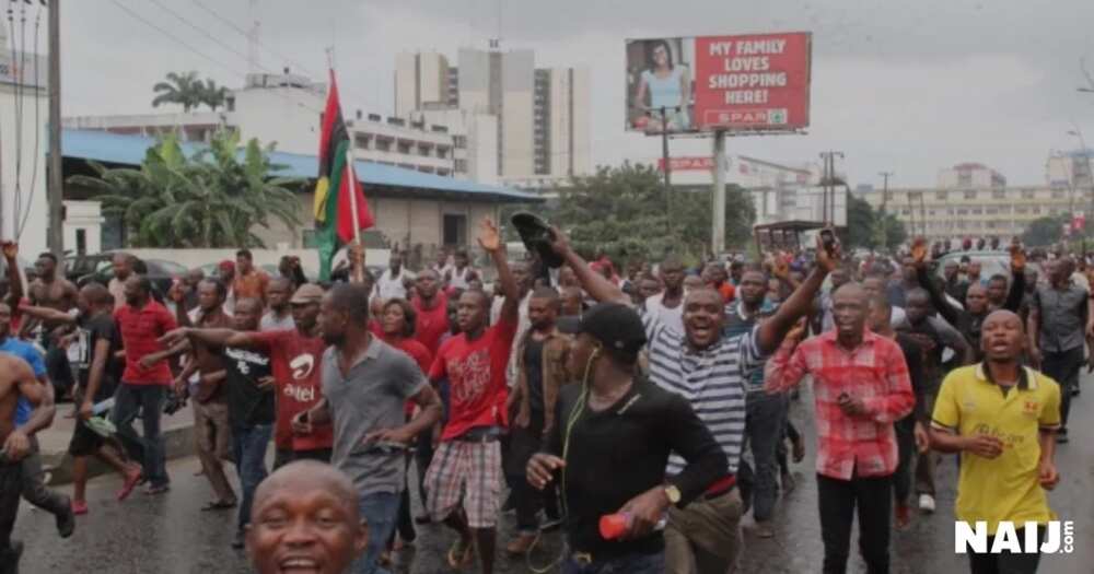 Biafra Protests In Onitsha Anambra State Live Report Legit Ng