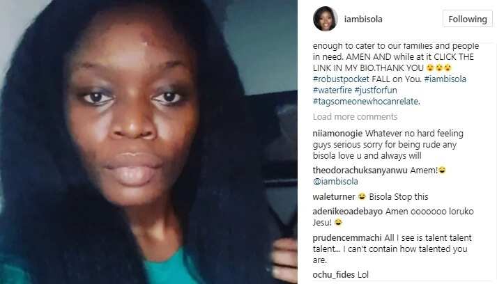 Bisola, ex BBNaija housmate, reacts after being called ugly, says it is her ugliness (photo)