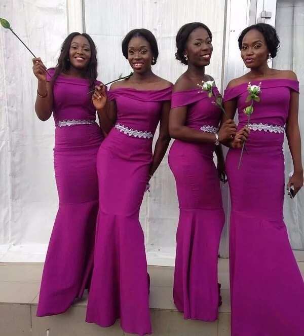 magenta pink bridesmaid dresses