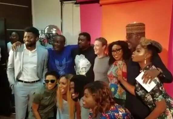 Mark Zuckerberg entertained by Nigerian celebrities