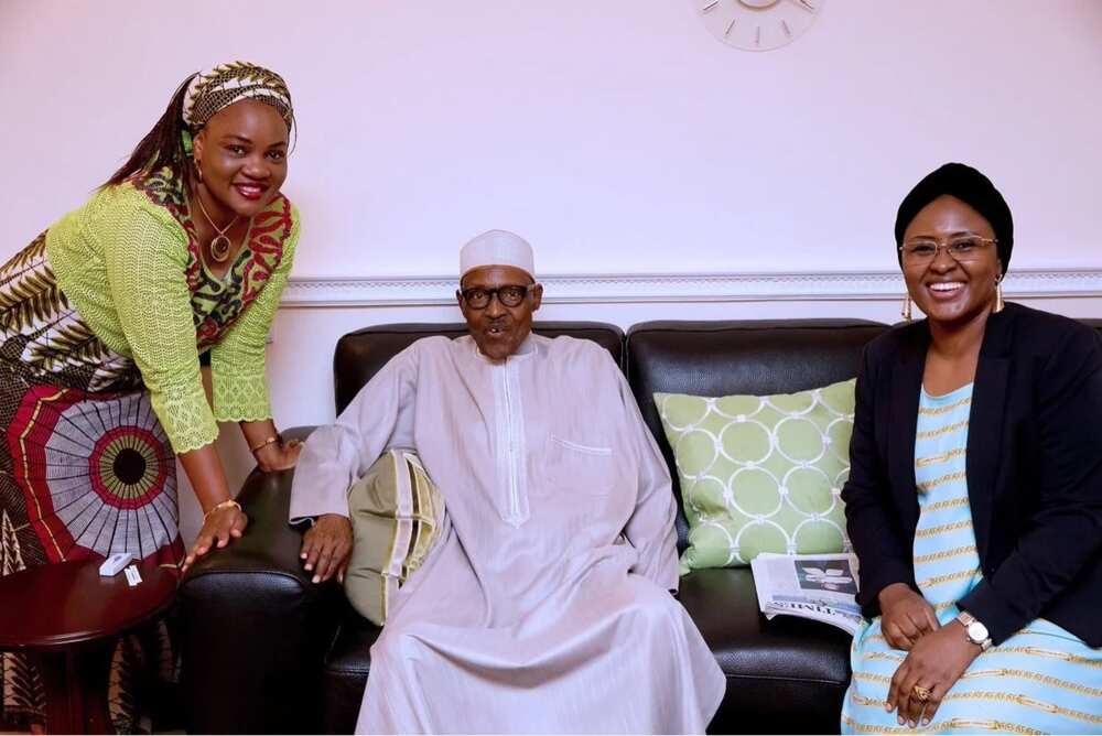 President Buhari and wife Aisha in London. Photo: Bayo Omoboriowo Nigeria Presidency