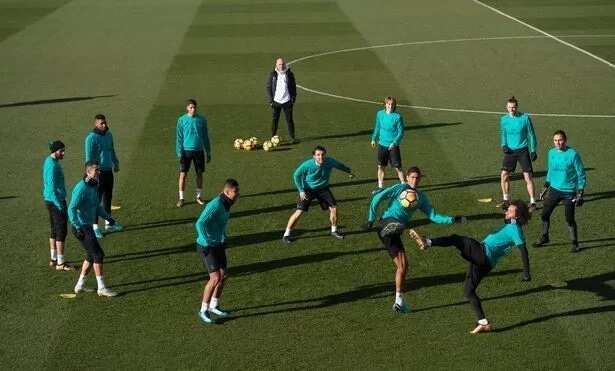 Real Madrid stars all smiles as they train ahead of El Clasico (photos/video)