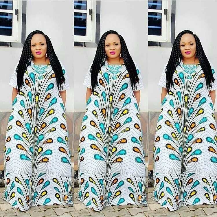 long ankara kaftan