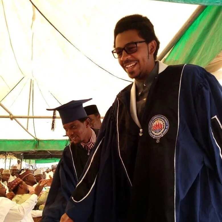 Sani Abacha's youngest son Mustapha graduates from his mother's university in Niger