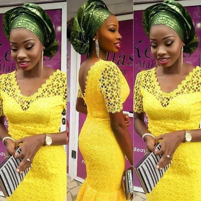 nigerian lace gown