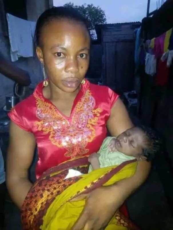 Mentally challenged woman dumps newborn baby boy in Sapele, Delta state (photos)