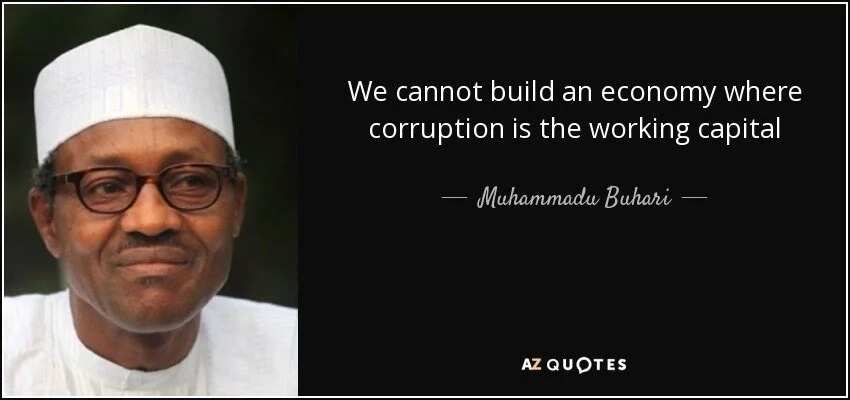 President Buhari on corruption and development