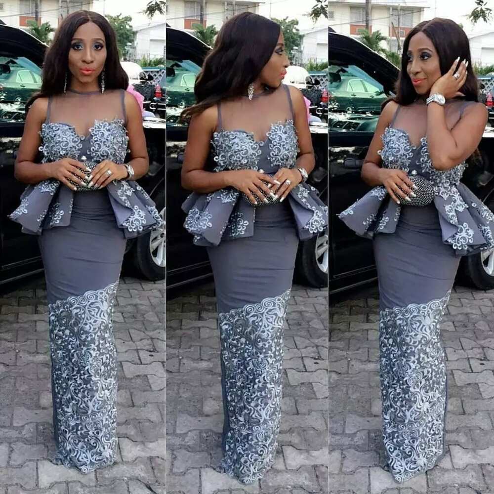 Aso ebi styles with cord lace