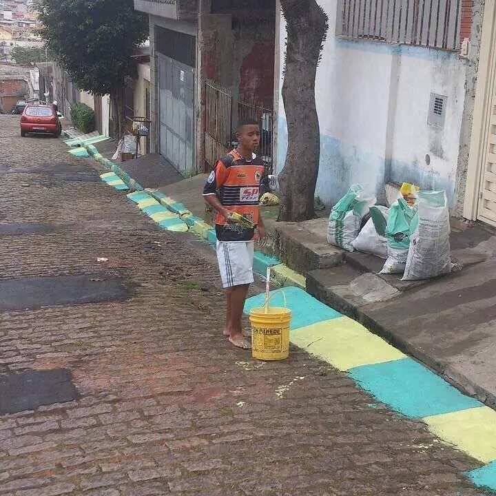 Touching: See how Man City star Gabriel Jesus turned from street painter to a Premier League player
