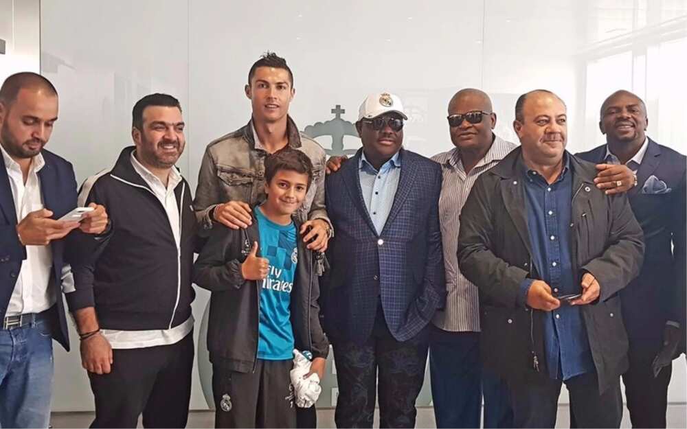 Governor Wike meets Real Madrid super stars Ronaldo, Sergio Ramos