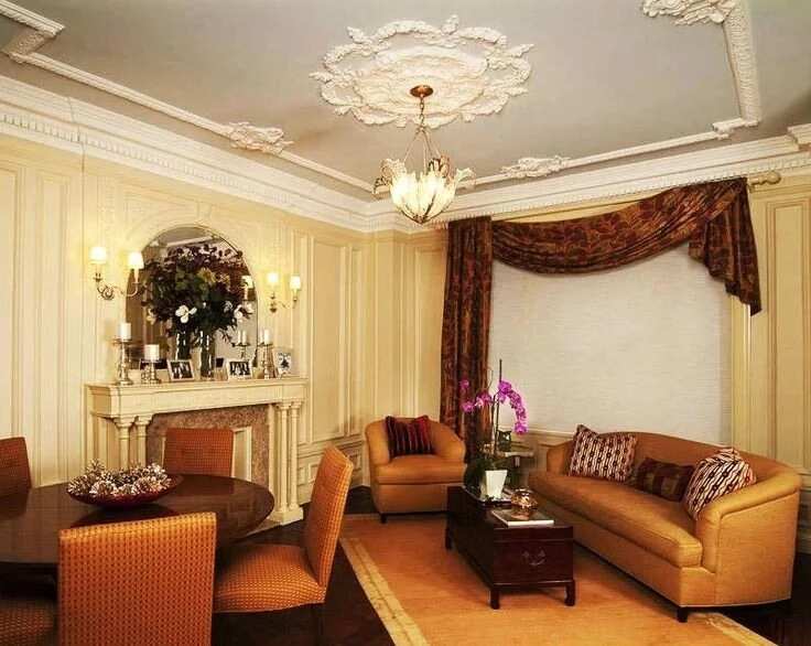 Best POP designs for living room in Nigeria - Floral designs